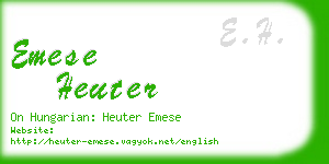 emese heuter business card